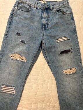 Madewell embellished jeans
